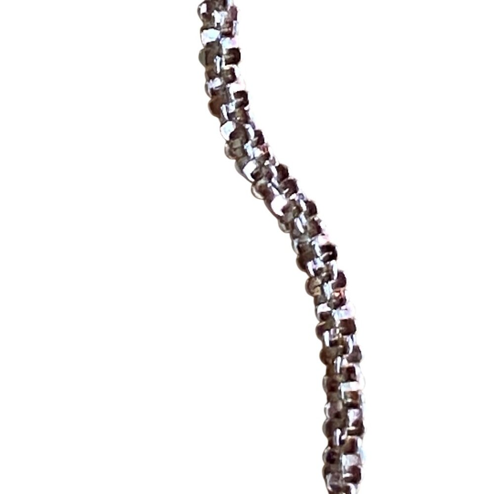 .999 Pure Silver Chain Bracelet With Adjustable Hook Clasp - Picture 2 of 8